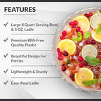 S.G Premium Quality Plastic Punch Bowl - Image 4