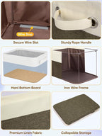 BALEINE 2 Pack Fabric Closet Storage Bins - Image 6