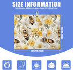 Watercolor Bee Floral Dish Drying Mat - Image 2