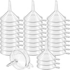 Hoolerry 100 Pcs Small Funnel for Filling Small Bottles Clear Plastic Mini - Image 8