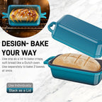 Enameled Cast Iron Sourdough Bread Dutch Oven, 8.5x4.5 Inch Loaf Cast Iron - Image 5