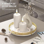 White Marble Lazy Susan Turntable - Image 3