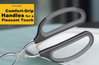 HINMAY Scissor Tongs with Comfort-Grip Handle 12-Inch Cooking Tongs - Image 5