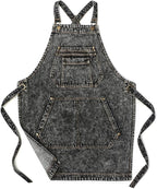Jeanerlor - Denim Apron with Pockets by Jeanerlor