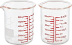 High Borosilicate Glass Measuring Cup-V-Shaped Spout，Glass Measuring Beaker by AckersBORO33