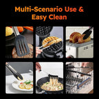 HST Tongs for Cooking with Silicone Tips, Non Stick Kitchen Tongs with Silicone - Image 4