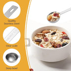 4Pcs Long Handle Measuring Spoons Set, 7 Inches Stainless Steel Measuring spoon - Image 3