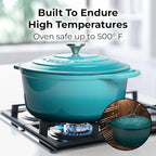 Zulay Kitchen 7.7 Quart Enameled Cast Iron Dutch Oven Pot - Image 2