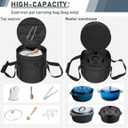Dutch Oven Bag for 8 Inch Dutch Oven, 2-Layer Oven Travel Bag - Image 4