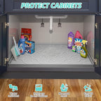 SIKADEER 40" x 22" Under Sink Mat Waterproof, Silicone Mat Kitchen Drawer Shelf - Image 4