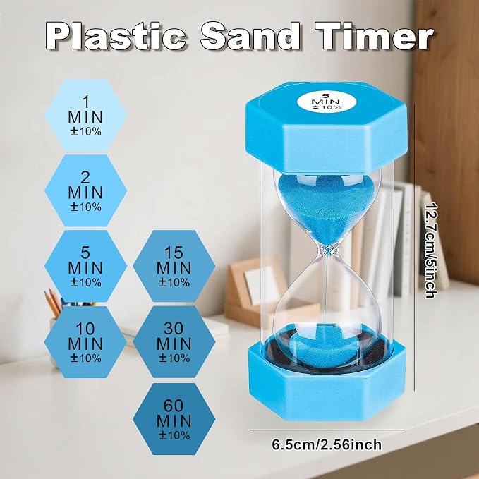 Sand Timer 60 Minutes, Unbreakable Plastic 60 Min Sand Clock, Reloj De Arena 60 - Image 4