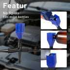 2-Pack Flexible Car Funnel for Oil Change, Retractable Snap-On Automotive Funnel - Image 4