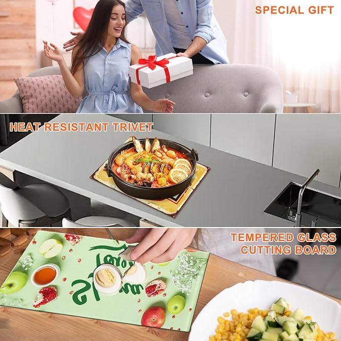 6Pcs Sublimation Cutting Board Blanks, 11x8 Inch Tempered Glass Sublimation - Image 7
