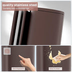 Arlopu 8 Gallon Step Trash Can, Stainless Steel Garbage Bin, Soft-Close Rubbish - Image 3