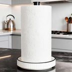 VROOMIUM Paper Towel Holder Countertop, Fits Double to Family Rolls, Elegant by VROOMIUM-BETTERDESIGN