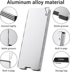 Camp Stove Windscreen, Ohuhu Camping Stove Windscreen 8/10/12 Plates Aluminum - Image 3