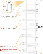 Moforoco White 9-Tier Over The Door Pantry Organizer, Pantry Organization And - Image 2