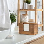 Paper Towel Dispenser Countertop, Burnt Wood Bathroom Paper Towel Holder - Image 5