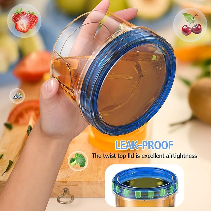 6 Pack-16 OZ Freezer Storage Containers, Small Plastic Containers - Image 5