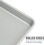 Martha Stewart Gallen 15 x 10 Inch Nonstick Carbon Steel Cookie Sheet – Silver - Image 5