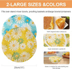 2Pcs Reusable Bowl Covers for Bread Proofing - Image 2