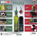 Poura Vinegar and Olive Oil Bottle Drizzler Set - Image 3