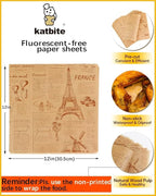 Katbite 100 Pcs Sandwich Wrapping Paper, 12x12 inch Food Basket Liners - Image 2