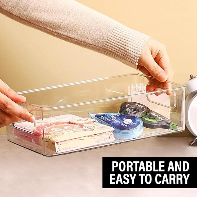 Clear Plastic Storage Bins, Pantry Organizers and Storage or Kitchen - Image 7