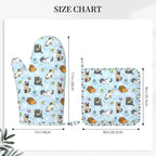 Cute Cat Oven Mitts and Pot Holders Set - Image 5