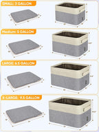 BALEINE 4 Pack Fabric Closet Storage Bins - Image 2