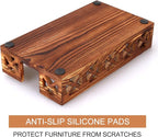 Rustic Wood Paper Towel Holder for Bathroom & Kitchen - Image 6