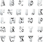 Letter Cookie Cutters Shapes Large 2 Inch by ZADECookieCutter