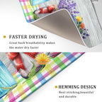Kawani Spring Summer Flowers Dish Drying Mat - Image 3