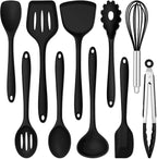 E-far 10 Pieces Silicone Cooking Utensils Set, Heat Resistant Kitchen Utensil by E-far