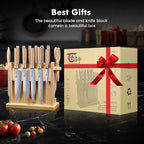 SYOKAMI 2026 Upgrade Knife Set 14 Japanese Style Kitchen Knife Set - Image 9