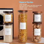 5 Set Glass Pantry Storage Jars - Image 2