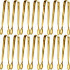 Gejoy 12 Pcs Ice Tongs Mini Sugar Tongs 4.3 Inch Stainless Steel Mini Tiny by Unknown