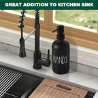 VIMERPA Hand Soap Dispenser, Matte Black Soap Dispenser - Image 4