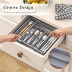 Lifewit Silverware Drawer Organizer, Expandable Utensil Tray - Image 7