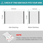 BBXTYLY Extra Large Expandable Roll Up Dish Drying Rack, Over The Sink Drying - Image 2