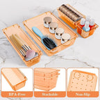 SpaceHacks 25 PCS Plastic Drawer Organizer Set, 4-Size Versatile Organizer - Image 3