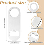 30 Pcs Flat Bottle Opener 3.5 x 1.18 inches Stainless Steel Beer bottle Openers - Image 2
