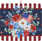 4th of July Dish Drying Mat for Kitchen Counter Patriotic Red Blue and White by Unknown