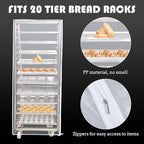 Riakrum 1 Pc Bun Pan Rack Cover Bakers Rack Cover 20 Tier Sheet - Image 3