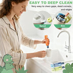 3 in 1 Cup Lid Gap Cleaning Brush, Portable Water Bottle Brush, Bottle Gaps - Image 2