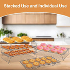 Cooling Rack for Baking 3 Tiers, Stainless Steel Baking Cooking Cooling Racks - Image 7