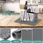 GeeRic Dish Drying Mats, Heat-resistant Silicone Mat - Image 3