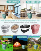 20-50 Lbs Food Storage Containers, Collapsible Rice Container - Image 9