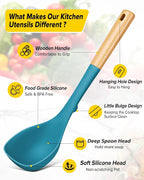 Silicone Soup Ladle and Spaghetti Spoon Set - Image 2