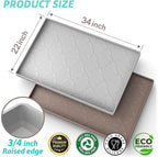 SIKADEER Under Sink Mat Waterproof 34" x 22", Silicone Mat Kitchen Drawer Shelf - Image 2